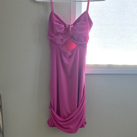 Oh Polly Vibrant Pink Dress - Picture 1 of 7
